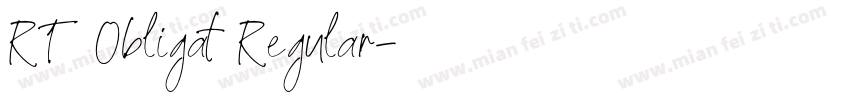 RT Obligat Regular字体转换